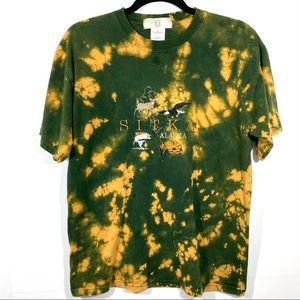 Vintage 90s T-shirt hand Bleached Alaska T-shirt ( M)